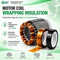Ruban isolant en polyimide de 0.05mm, adhésif en silicone, isolation électrique haute température pour PCB SMT, électronique, batterie, moteur