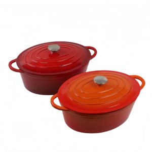 Casserole multifonctionnelle en <span class=keywords><strong>fonte</strong></span> émaillée antiadhésive avec double poignée <span class=keywords><strong>pour</strong></span> la cuisson du <span class=keywords><strong>pain</strong></span> - Product Image 2