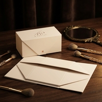 Boîte cadeau pliable réutilisable avec couvercle magnétique, solution d'emballage en papier de luxe, réduction des frais de port