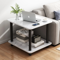 Table de chevet minimaliste nordique en bois massif, Table basse bjflamingo Vente en gros Stockage moderne en bois massif Petite table d'appoint robuste