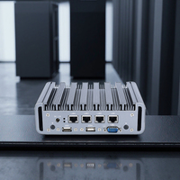 ECSUU ordinateur embarqué haute performance Core I7 Mini PC 4 Gigabit LAN double affichage/VGA Pfsense pare-feu routeur serveur 8GB