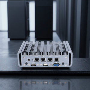 Ecsuu hiệu suất cao nhúng máy tính core i7 Mini PC 4 Gigabit LAN hiển thị kép/VGA pfsense tường lửa Router máy chủ 8GB - Product Image 3