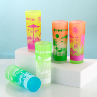 Verre à liqueur droit givré à sublimation de 2oz avec logo personnalisé tasse souvenir tequila vodka personnalisée