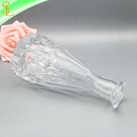 Verre transparent personnalisé de 140ml pour bouteilles de diffuseur de roseaux Design fantaisie en relief avec bâtons de rotin décoratifs Bouchon en caoutchouc Wholes