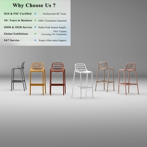 Chaise <span class=keywords><strong>de</strong></span> <span class=keywords><strong>bar</strong></span> extérieure personnalisée en plastique intégral OKAY, <span class=keywords><strong>chaises</strong></span> en plastique PP colorées pour restaurant <span class=keywords><strong>de</strong></span> restauration rapide à prix abordable - Product Image 1