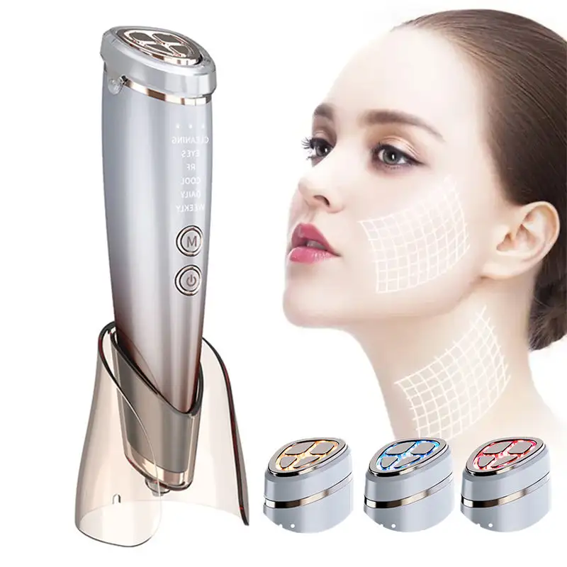 Heimgebrauch Schönheits ausrüstung Ems Led Hot & Cold Skin Straffung gerät Rf Face Neck Lift Massage gerät Machine Beauty Instrument