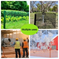 Clôture de jardin résistante à l'eau en HDPE vierge noir de Chine 100% (1,2 m x 30,5 m) pour chiens, lapins, construction temporaire extérieure