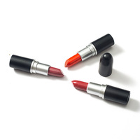Vente en gros, rouge à lèvres mat solide, crème, sans transfert, batom bullet, rouge à lèvres, étiquette privée