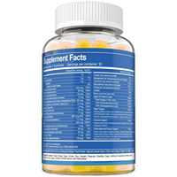 Gummies multivitaminées sans sucre pour hommes, marque privée OEM, multi-minéraux, soutien énergétique, immunité, mémoire, métabolisme hormonal, 60 unités