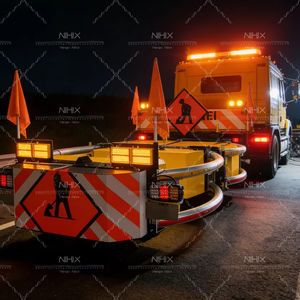 Dispositif anti-collision à double couche de type scorpion NIHIX, équipement de sécurité anti-impact monté sur véhicule routier, modèle - Product Image 1