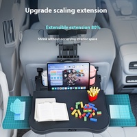 360 Degrés Rotatif Voiture Table À Manger Multifonctionnel Pliant ABS Ordinateur Plateau Boissons Rack Chaise Dos Intérieur Cargo Couverture