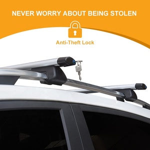 Barre transversale de toit de voiture en alliage d'aluminium universelle, capacité 60 kg, compatible <span class=keywords><strong>4x4</strong></span> - Product Image 5