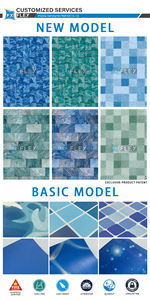 JS 녹조 방지 친환경 재활용 PVC 코팅 주거용 수영장 용 방수 비닐 풀 라이너 - Product Image 4