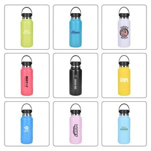 Bouteille d'eau en acier inoxydable recyclé écologique 17oz/20oz/25oz/32oz avec couvercle, logo personnalisé, 500ml, différentes couleurs disponibles - Product Image 3