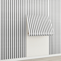 Papier peint décoratif Sxp 3D pour la maison, autocollant en mousse, papier peint en PVC, papier peint cannelé