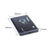 125KHz/134.2KHZ USB RFID Proximity Em4305 T5577 Kartu Keyfob Reader Writer