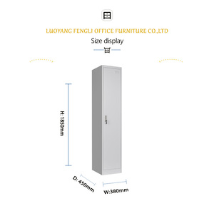 Casier vertical en acier à porte simple de taille standard pour salle de sport et école, vente en gros - Product Image 2