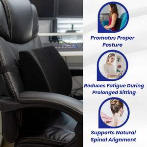 Cojín Ortopédico para Sillas, Autos y Hogar, Espuma <span class=keywords><strong>de</strong></span> Alta Elasticidad, Diseño Ergonómico, Alivia el Dolor <span class=keywords><strong>de</strong></span> Espalda, Mejora la Postura - Product Image 4