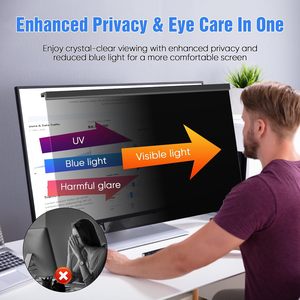 Xc 24 inch máy tính từ tính riêng tư màn hình thẩm mỹ treo màn hình chống ánh sáng màu xanh lớp phủ 9H Độ cứng có thể tháo rời - Product Image 6