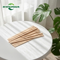 Bâtonnets à café écologiques, emballés individuellement dans du papier, agitateurs à café jetables en bois pour restaurant