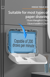 Distributeur de serviettes en papier à plis multiples de conception moderne 2025 support en plastique <span class=keywords><strong>mural</strong></span> étanche pour hôtels et bureaux - Product Image 3