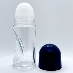 Offre Spéciale – Flacon Roll-on en Verre Transparent de 50 ml, Forme Boule Géante, avec Bouchon <span class=keywords><strong>à</strong></span> Vis, Flacon Vide pour Huiles Essentielles et Parfums - Product Image 1