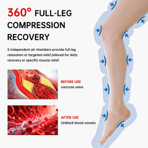 Wiederauf ladbare einbeinige Luft kompression <span class=keywords><strong>massage</strong></span> geräte Wiederherstellung stiefel Fußbein <span class=keywords><strong>massage</strong></span> Lindert Muskel ermüdung - Product Image 3