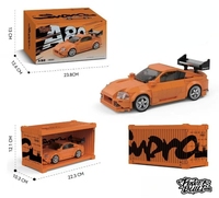 PB PB8815 Modèle de voiture de sport City Speed Racer à l'échelle 1:32, ensemble de blocs de construction, matériau ABS, à partir de 14 ans