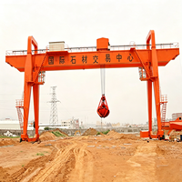 Grues portiques à double poutre de type MZ à bas prix, 5 tonnes, 10 tonnes, 20 tonnes, avec moteur, télécommande et grue à godet à double poutre