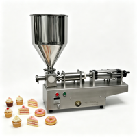 Machine de remplissage semi-automatique à piston KT-500 conviviale pour pâtes et liquides, idéale pour les travaux sur mesure