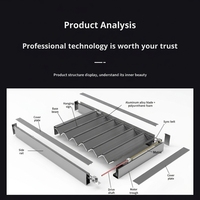 Auvent rétractable en alliage d'aluminium pour extérieur, extensible, résistant aux UV, imperméable, pare-vent intelligent, avec store électrique.
