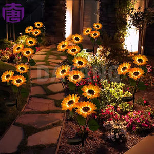 Luces Solares Impermeables IP65 con Diseño de Girasol, Color Personalizado, para Festivales, Jardín, Interiores, Decoración de Patio Trasero - Product Image 5