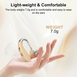 เครื่องช่วยฟังดิจิตอลแบบชาร์จได้ ราคาประหยัด คุณภาพสูง สำหรับผู้สูงอายุ แบบคล้องหู ได้รับการรับรองมาตรฐาน CE/FCC 2 ช่องสัญญาณ สำหรับผู้มีปัญหาการได้ยินระดับเล็กน้อย - Product Image 4