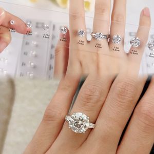 Graphiques de pierres précieuses personnalisées 5A Zircon cubique blanc Sets Forme ovale 0.5ct-5ct Size Diamond Chart Outil de comparaison <span class=keywords><strong>des</strong></span> tailles de diamants - Product Image 5