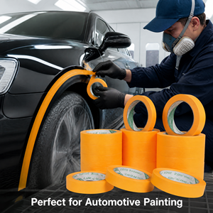 100 ℃   Cinta de Papel Washi Dorada para Pintar, Resistente al Calor, de Alta Adhesión, Anti-UV, para Decoración de Paredes o Automóviles, 7 Días de Duración - Product Image 5
