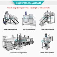 Machine à émulsionner sous vide en acier inoxydable pour la fabrication de crème pour le visage et de lotion corporelle, mélangeur émulsifiant, machine à mélanger les lotions
