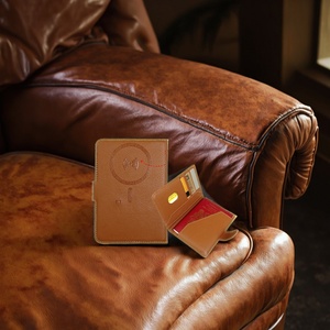 กระเป๋าใส่บัตรเครดิตและพาสปอร์ตแบบมินิมอลกันน้ำ ทำจากหนังแท้ Boshiho น้ำหนัก 65 กรัม - Product Image 4