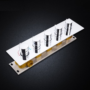 500X1000 Mm Phòng Tắm Sang Trọng Lượng Mưa Lớn Đầu Vòi Hoa Sen Massage Máy Bay Phản Lực Cơ Thể 4 Inch Tĩnh Nhiệt 4 Cách Trộn + Vòi Gấp - Product Image 4