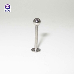 316 Chirurgischer Edelstahl Außengewinde Silber Kinder Vergoldetes Labret Lippen-Piercing Schmuck Geschenk - Product Image 6