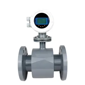 Flange Clamp Smart Sewage Liquid Electromagnetic Flowmeter Magnetic 4-20ma waterproof dn15 flow meter ip65 digital flowmeter