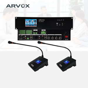Système de microphone de conférence numérique Micros de <span class=keywords><strong>réunion</strong></span> de <span class=keywords><strong>table</strong></span> 5G Wifi sans fil pour les <span class=keywords><strong>d</strong></span>élégués Métal avec équipement <span class=keywords><strong>hôte</strong></span> - Product Image 1