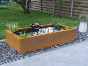 น้ำพุโลหะกลางแจ้งแบบน้ำตก ทำจากเหล็กคอร์เทน สำหรับตกแต่งสวน - Product Image 3