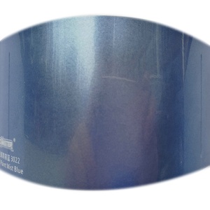 WRAPMASTER 1,52*17m PVC Super brillante metálico niebla azul coche envoltura vinilo vehículo cuerpo pegatina - Product Image 6