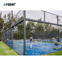 Verre trempé transparent solide de haute sécurité de 12 mm pour terrains de sport panoramiques (tennis, cricket, paddle-tennis)