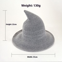 Sombrero de mago de bruja puntiagudo de Halloween plegable Hip Hop Europeo Americano transfronterizo exclusivo adulto Unisex uso al aire libre algodón