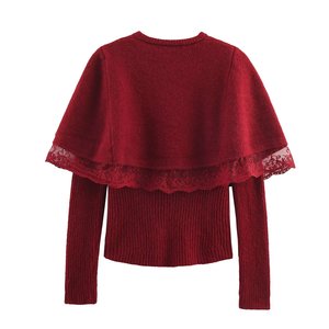 Abbigliamento Donna MYST&ZA Nuova Collezione Inverno 2025: Maglione a Collo Tondo in Maglia Conica Elegante, Versatile e Alla Moda - Product Image 6