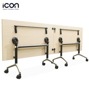 Mesas Plegables Escolares Personalizadas para Capacitación, Mesa Plegable con Tapa Abatible para Sala de Conferencias, Mesa de Capacitación Móvil - Product Image 1