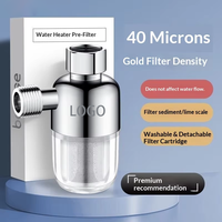 Mini filtre anti-calcaire pour pommeau de douche, purificateur d'eau du robinet en acier inoxydable, modèle 05, sans remplacement de cartouche