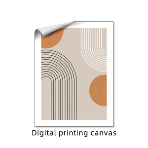 Bán buôn đẹp trừu tượng dòng nghệ thuật bức tranh tường trang trí Polyester Vải in phong cách tường trang trí nghệ thuật - Product Image 4