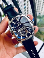 Montre automatique mécanique pour homme de grande taille, de marque de luxe, tendance et sportive